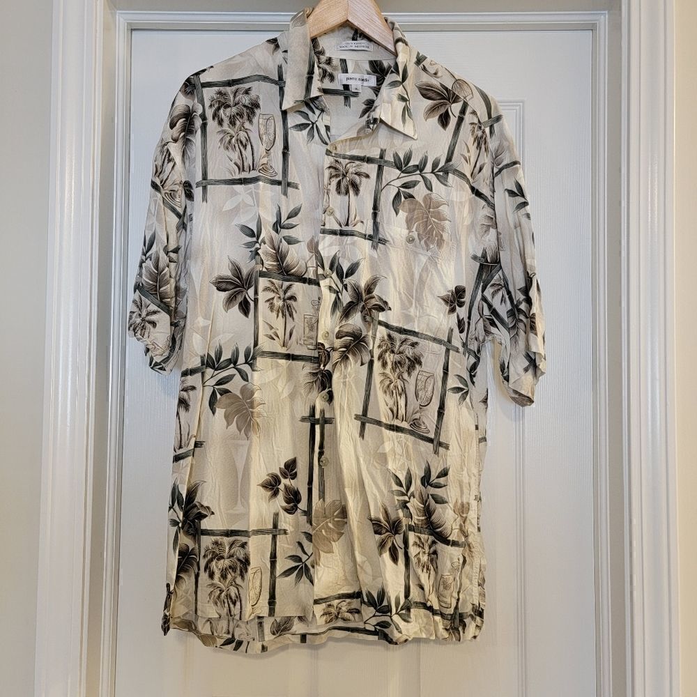 Pierre Cardin Short Sleeve Hawaiian Shirt XL